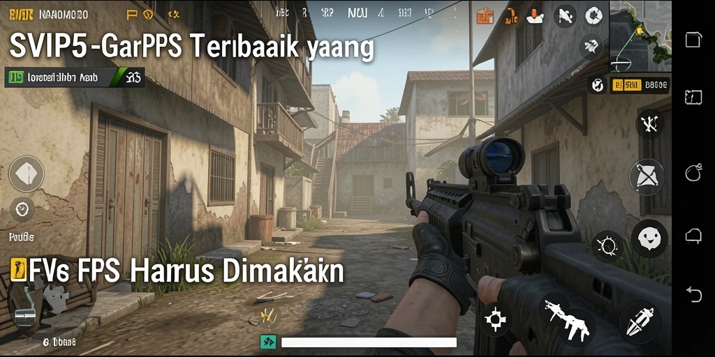 Tangkapan layar gameplay SVIP5 menampilkan aksi pertempuran yang intens.